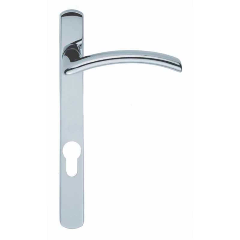 Verde Lever on Narrow Plate - Left Hand Polished Chrome