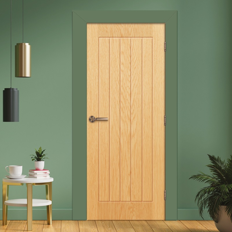 The Somerset Oak - Door Pack Number One - 610mm Door - Antique Brass